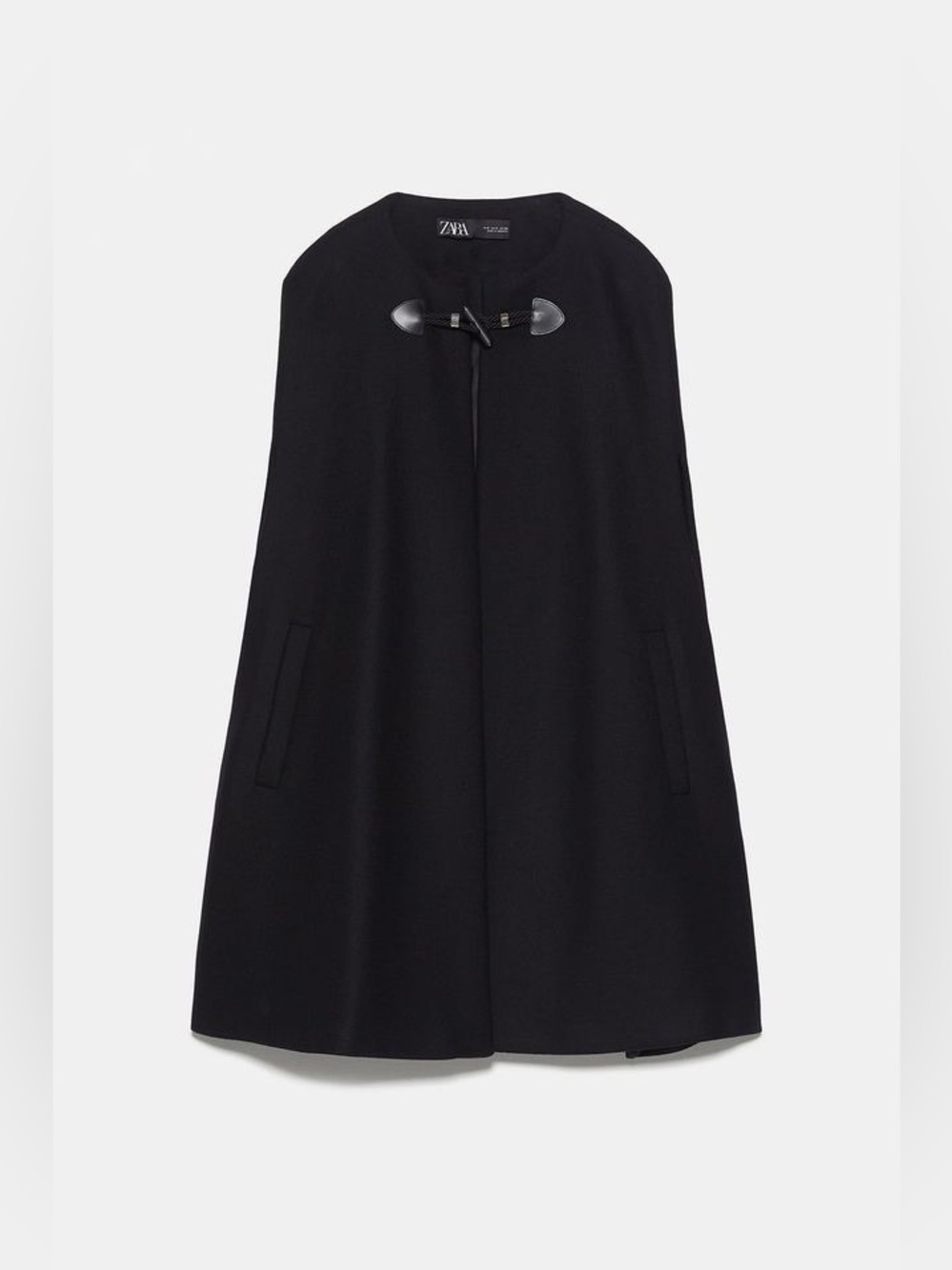 Zara Black Cape Coat